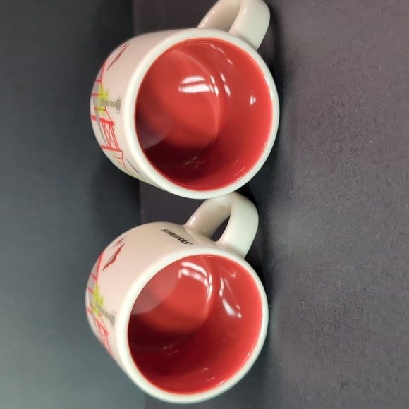 Starbucks You are Here Collection Ohio set of 2 Mini Espresso Cups. - Picture 2 of 6